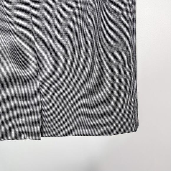 New Pendleton Size 8 Petite Gray Houndstooth Pencil Skirt Virgin Wool Work - Picture 6 of 10